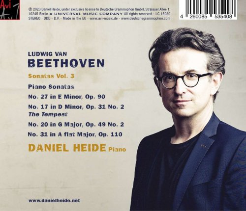 Daniel Heide - Beethoven: Piano Sonatas Nos. 17 “The Tempest”, 20, 27 & 31 (2023) [Hi-Res]