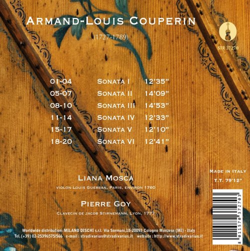 Liana Mosca, Pierre Goy - A.L. Couperin: 6 Sonatas for Harpsichord & Violin ad libitum, Op. 2 (2023) [Hi-Res]