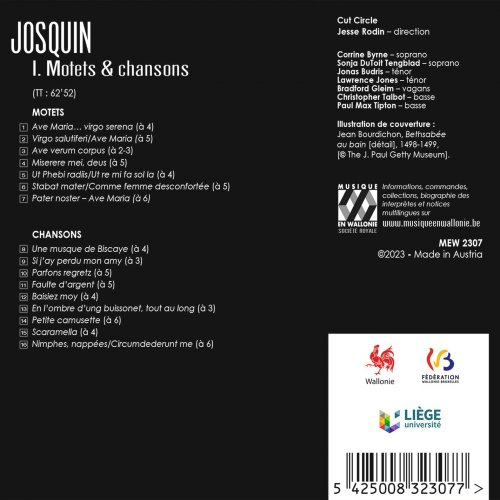 Cut Circle, Jesse Rodin - Josquin: I. Motets & chansons (2023) [Hi-Res]