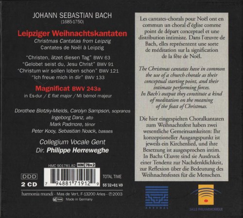 Philippe Herreweghe - J.S. Bach: Leipziger Weihnachtskantaten (2003) CD-Rip