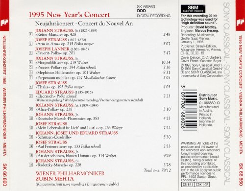 Zubin Mehta - New Year's Concert 1995 (1995)