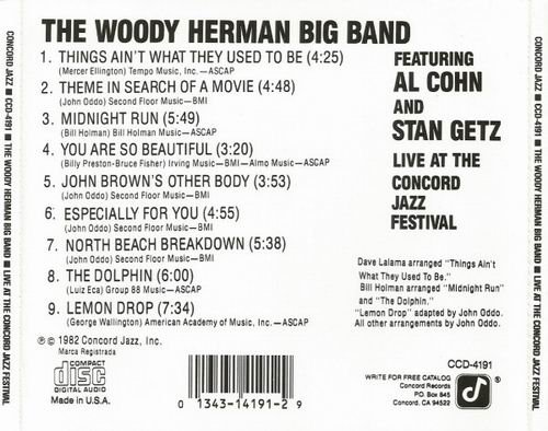 The Woody Herman Big Band - Live At The Concord Jazz Festival (2002)