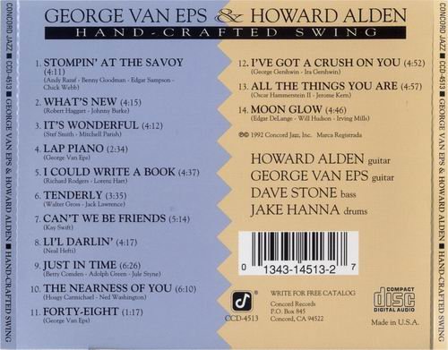 George Van Eps & Howard Alden - Hand-Crafted Swing (1995) CD Rip