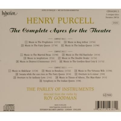 The Parley of Instruments, Roy Goodman - Purcell: The Complete Ayres for the Theatre (2009) CD-Rip