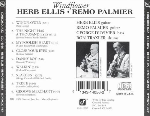 Herb Ellis, Remo Palmier - Windflower (1992) CD Rip