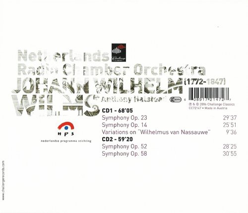 Netherlands Radio Chamber Orchestra, Anthony Halstead - Johann Wilhelm Wilms: Symphonies (2006) CD-Rip