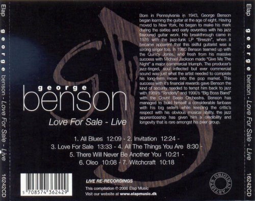 George Benson - Love for Sale-Live (1995)