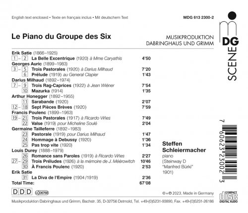 Steffen Schleiermacher - Le Piano du Groupe des Six (2023)