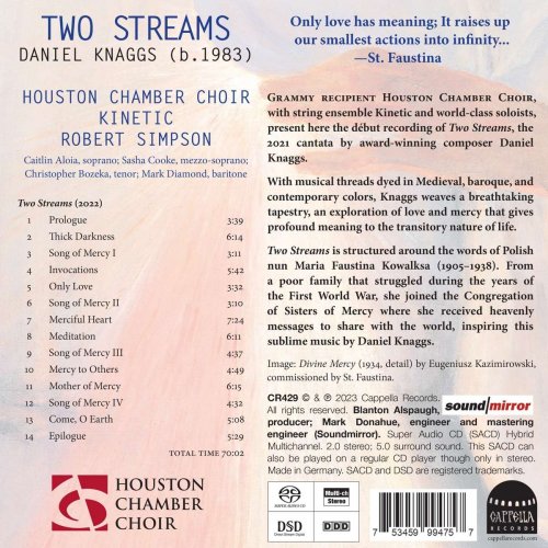 Houston Chamber Choir, Kinetic Ensemble, Robert Simpson - Daniel Knaggs: Two Streams (Sung in English) (2023) [Hi-Res]