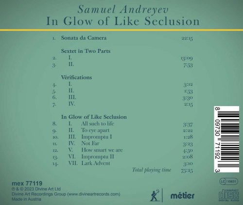 Peyee Chen, Ensemble Proton Bern, Luigi Gaggero - Samuel Andreyev: In Glow of Like Seclusion (2023) [Hi-Res]