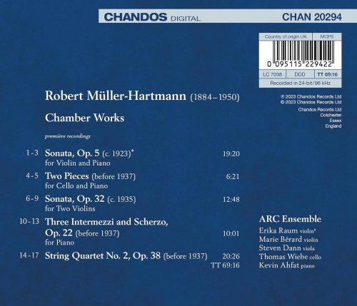 ARC Ensemble - Robert Müller-Hartmann: Chamber Works (2023) [Hi-Res]