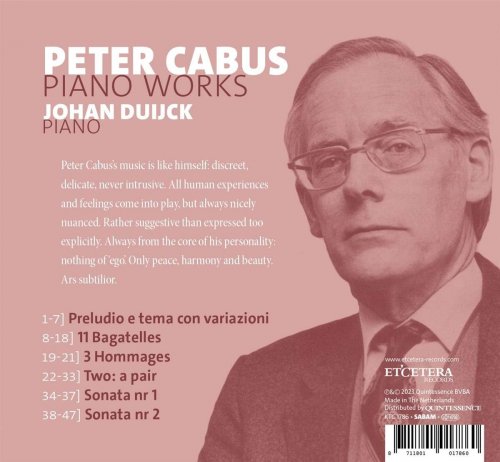 Johan Duijck - Cabus: Piano Works (2023)