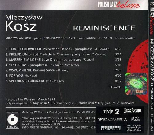 Mieczyslaw Kosz - Reminiscence (2005)