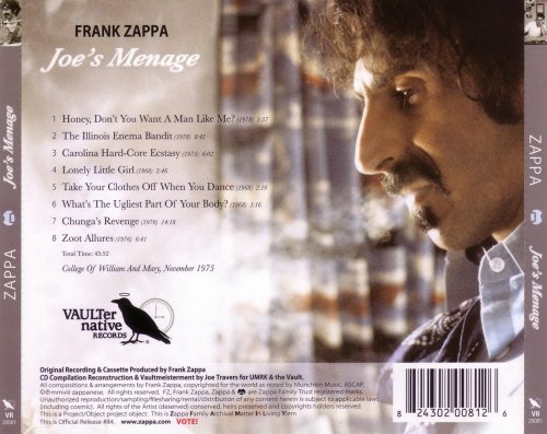 Frank Zappa -  Joe's Menage (2008)