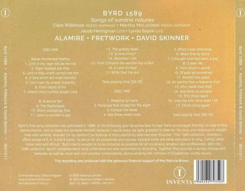 Fretwork, David Skinner, Alamire - Byrd 1589 (2023) [Hi-Res]