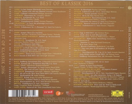 VA - Best of Klassik 2016 - Die Echo Klassik-Preisträger (2016)