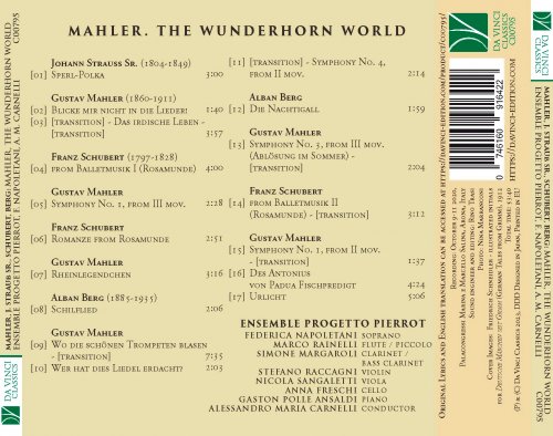 Federica Napoletani, Alessandro Maria Carnelli, Ensemble Progetto Pierrot - Mahler. The Wunderhorn World (2023) [Hi-Res]