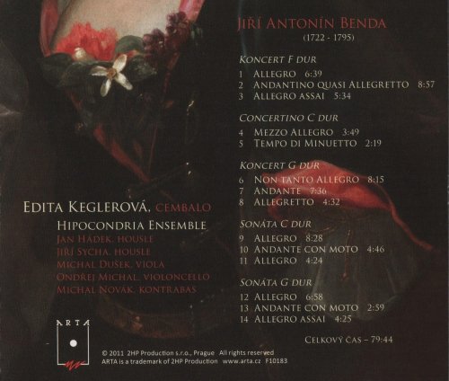 Edita Keglerová, Hipocondria Ensemble - Benda: Cembalo Concertos and Sonatas (2011) CD-Rip