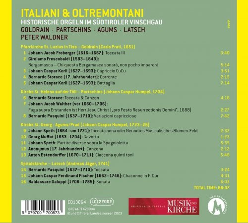 Peter Waldner - Italiani e oltremontani: Historische Orgeln im Südtiroler Vinschgau (2023)