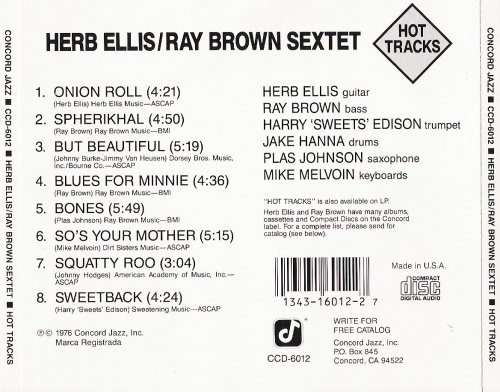 Herb Ellis/Ray Brown Sextet - Hot Tracks (1990)