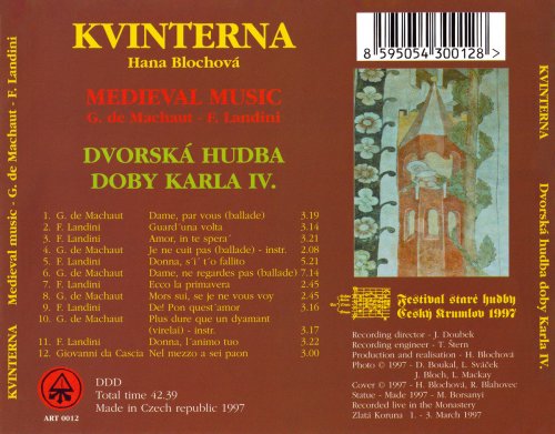 Hana Blochová - Kvinterna: Dvorská Hudba Doby Karla IV. (1997)