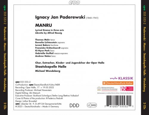 Staatskapelle Halle - Ignacy Jan Paderewski: Manru (2023) Hi-Res