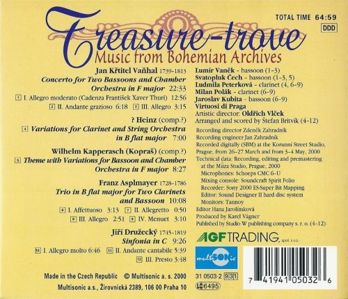 Virtuosi di Praga, Oldřich Vlček - Treasure-trove: Music from the Bohemian Archives (2000) CD-Rip