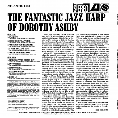 Dorothy Ashby - The Fantastic Jazz Harp of Dorothy Ashby (1965) LP