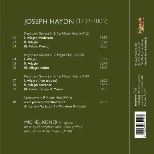 Michel Kiener - Haydn: Late Piano Works (2023) [Hi-Res]