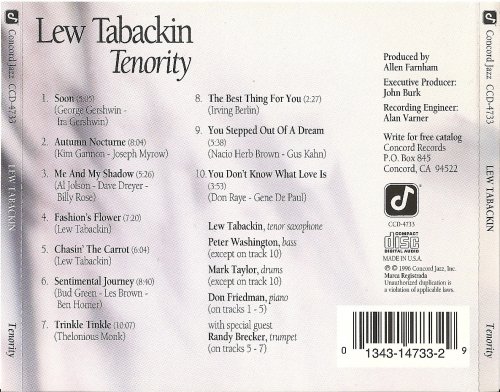 Lew Tabackin - Tenority (1996)