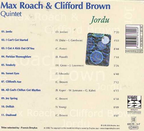 Max Roach & Clifford Brown Quintet - Jordu (1954)