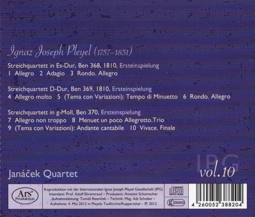 Janáček Quartet - Pleyel: Pariser Quartette 2 (2012) CD-Rip