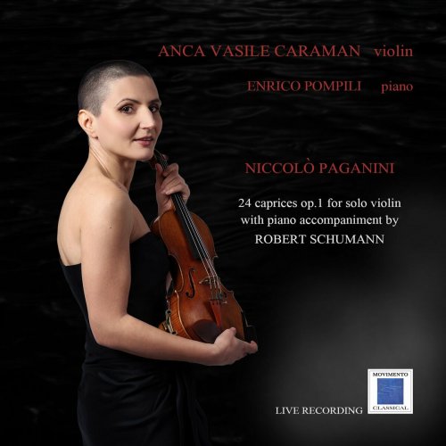 Anca Vasile Caraman - 24 Caprices, Op. 1 for Violin with Piano Accompaniment by Robert Schumann (2023) Hi-Res