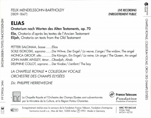 Philippe Herreweghe, Orchestre des Champs-Élysées - Mendelssohn: Elias = Elijah (1995)
