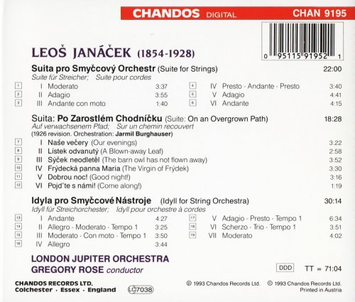 London Jupiter Orchestra, Gregory Rose - Janáček: Suites (1993) CD-Rip