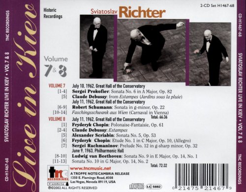 Sviatoslav Richter - Live in Kiev Vol.7~8 (1962) [2002]