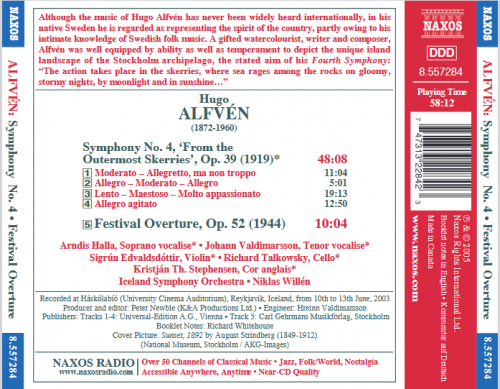 Iceland Symphony Orchestra, Niklas Willén - Alfvén: Symphony No.4 'From the Outermost Skerries' / Festival Overture (2005)