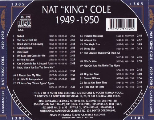 Nat "King" Cole - 1949-1950 (2003)