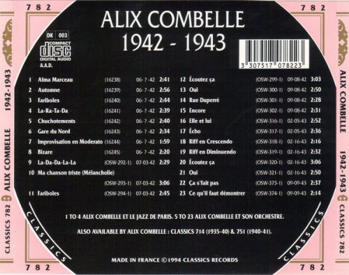 Alix Combelle - 1942-1943 (1994)