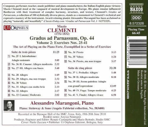 Allessandro Marangoni - Clementi: Gradus ad Parnassum, Vol. 2 (2011) CD-Rip