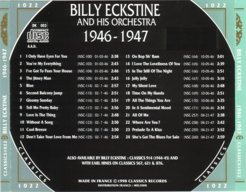 Billy Eckstine - The Chronological Classics: 1946-1947 (1998)