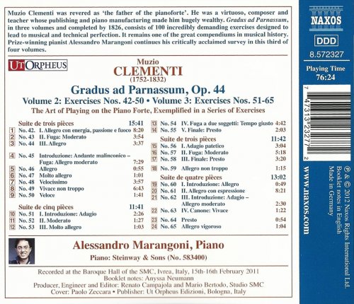 Allessandro Marangoni - Clementi: Gradus ad Parnassum, Vol. 3 (2012) CD-Rip