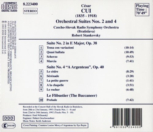 Czecho-Slovak Radio Symphony Orchestra, Robert Stankovsky - César Cui: Suites Nos. 2 & 4 (1993) CD-Rip