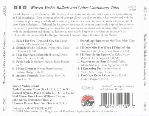 Warren Vache - Ballads and Other Cautionary Tales (2011)