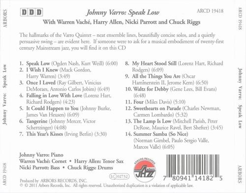 Johnny Varro - Speak Low (2011)