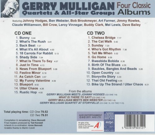 Gerry Mulligan - Four Classic Albums (2CD, 2011)