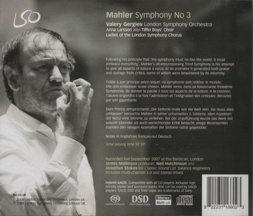 London Symphony Orchestra, Valery Gergiev - Mahler: Symphony No. 3 (2008) CD-Rip