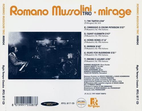 Romano Mussolini Trio - Mirage (1974)