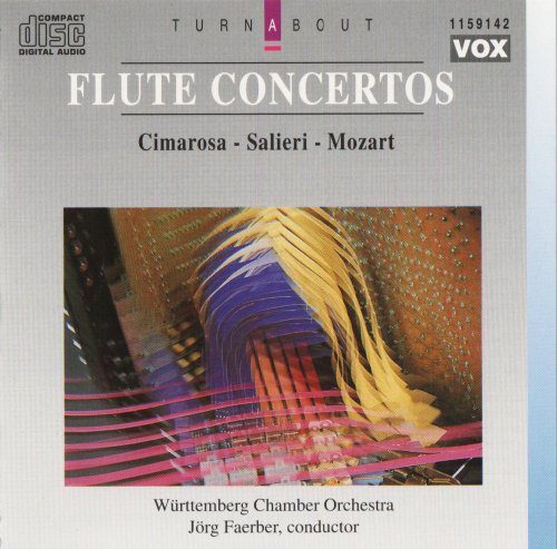 Württemberg Chamber Orchestra, Jörg Faerber - Cimarosa, Salieri, Mozart: Flute Concertos (1994) CD-Rip