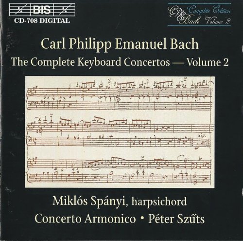 Miklós Spányi - C.P.E. Bach: Keyboard Concertos, Vol. 2 (1996) CD-Rip